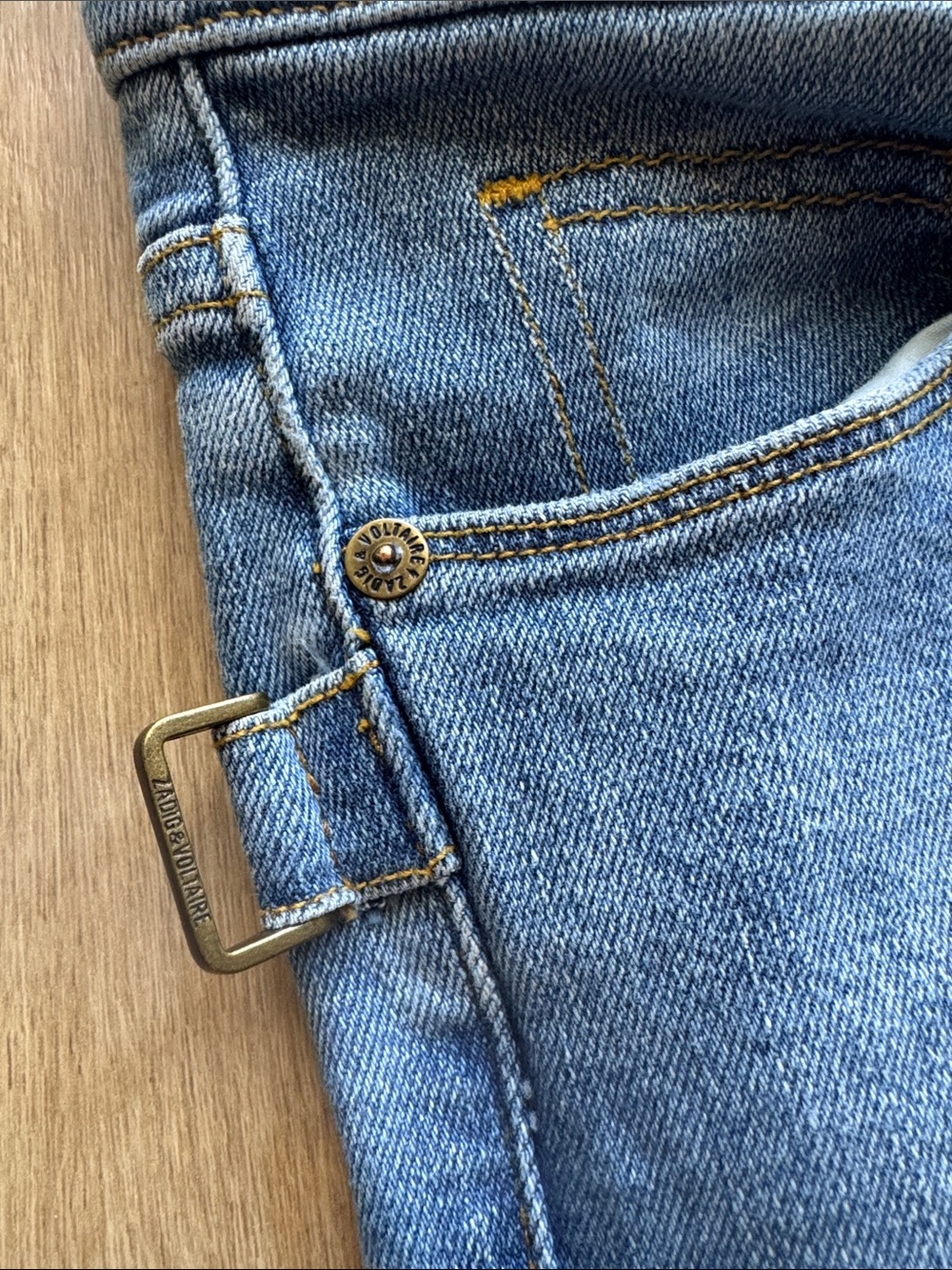 Free People Zadig & Voltaire Davida Rainbow Jeans Size 25 - Picture 8 of 15